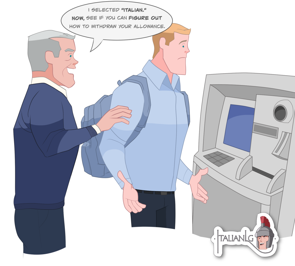 Allowance ATM cartoon