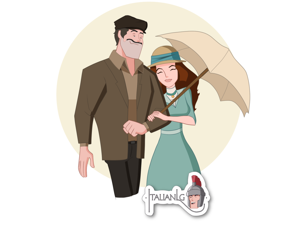Human Lady and the tramp cartoon