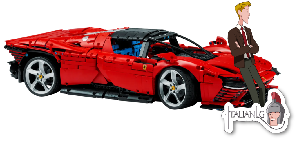 Ferrari Daytona Lego cartoon