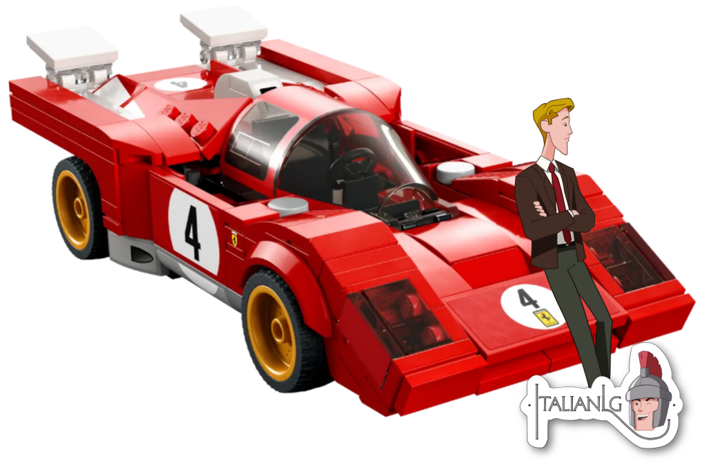 1970 Ferrari 512 M Lego cartoon