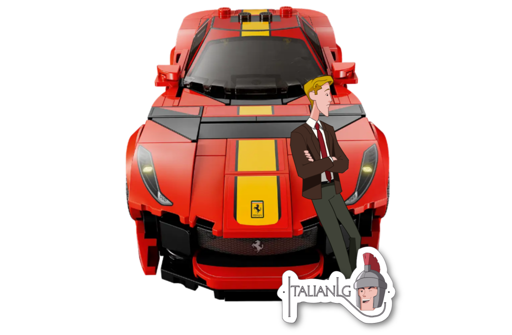 Ferrari 812 Competizione Lego cartoon