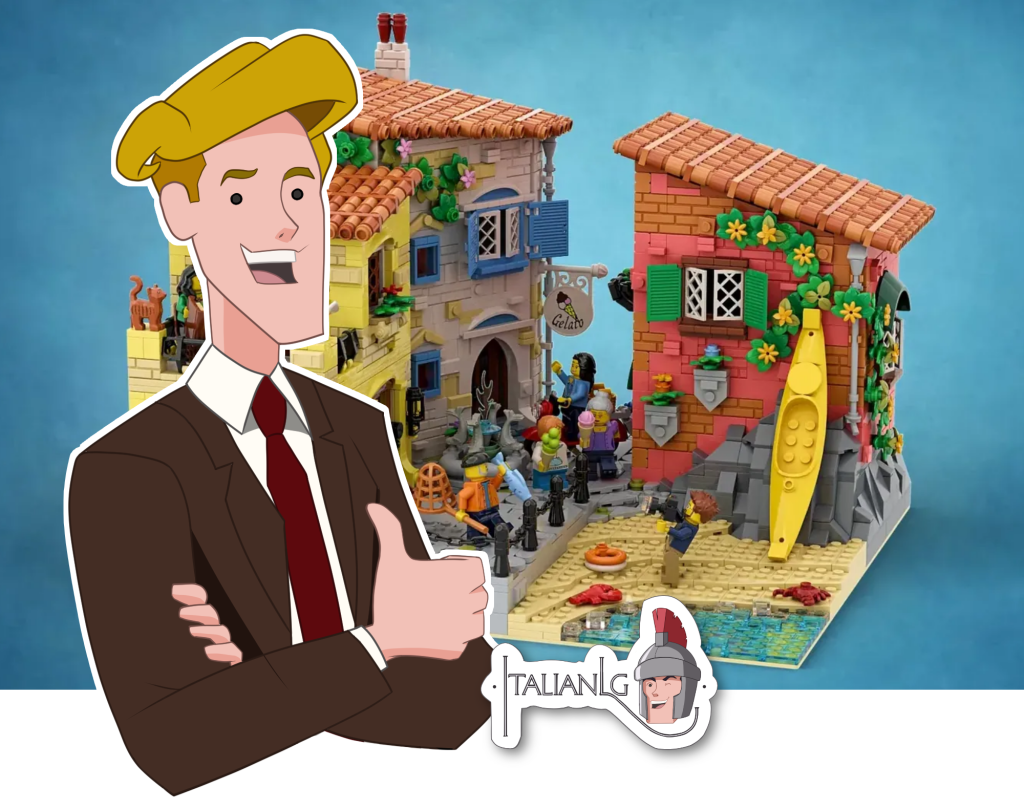 Italian Riviera Lego cartoon