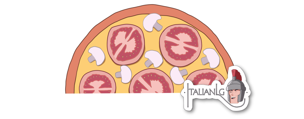 4 Mushroom Pizza Cartoon