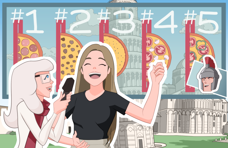 Favorite Pizza Topping Interview Cartoon
